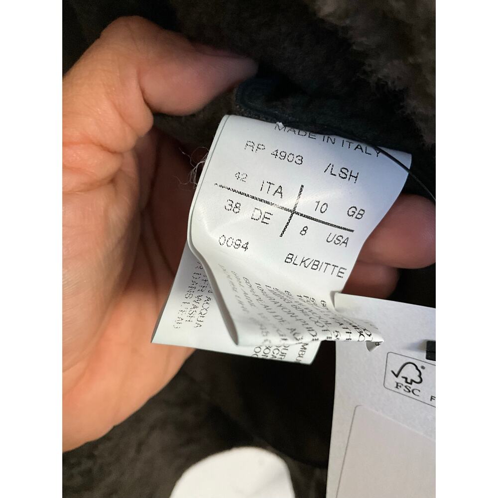 Rick Owens Archival 2010 Leather Shearling Wrap Coat - Picture 12 of 13